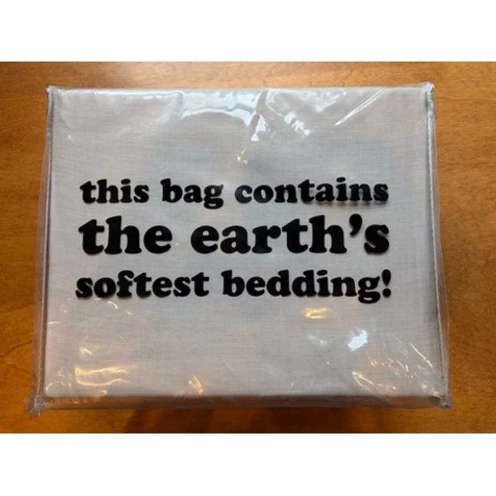 Buffy Breeze Sheet Set King Dark Grey Bedding New